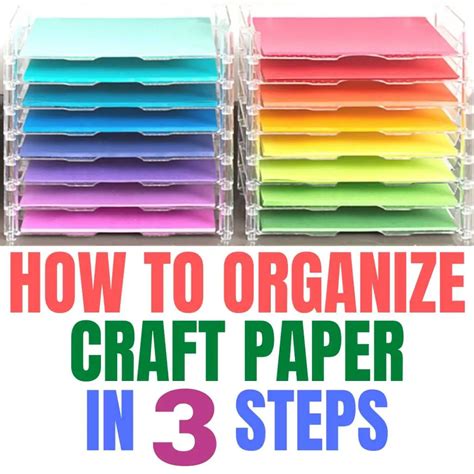 Foolproof Method To Organize Craft Papers In 3 Steps