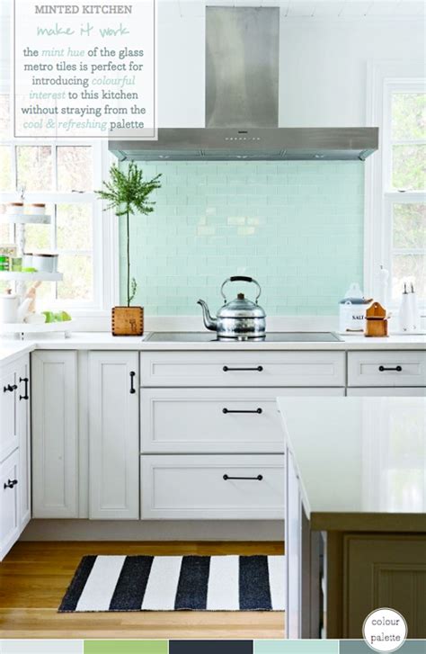 Palette Addict Mint Green Kitchen Splashback Bright Bazaar By Will