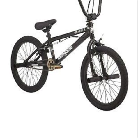 Mongoose Brawler Boys Freestyle Bmx Bike 20 Wheels Black Mas