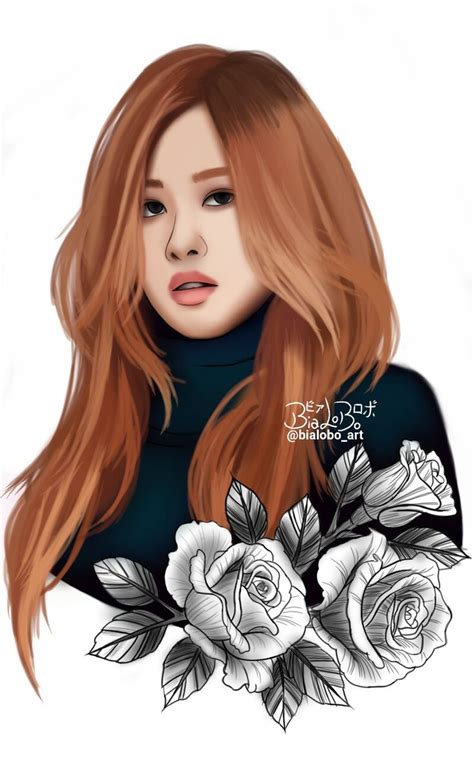 Blackpink fashion rose icon rosie portrait rose wallpaper blackpink rose singer black pink kpop black pink. BlackPink / Rosé | Dijital ilüstrasyon, Çizimler, Çizim