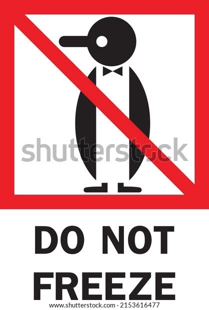 Do Not Freeze Symbol Red Crossed Stock Vector Royalty Free 2153616477