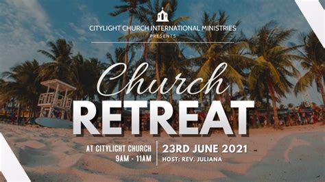 Copy Of Retreat Church Flyer Postermywall