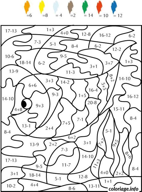 34+ Coloriage Magique Soustraction Sans Retenue
