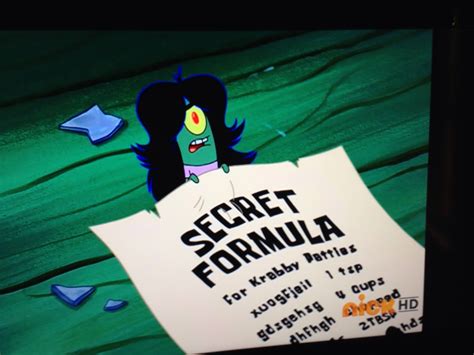 Attention Everyone I Have Revealed The Formula Rspongebob