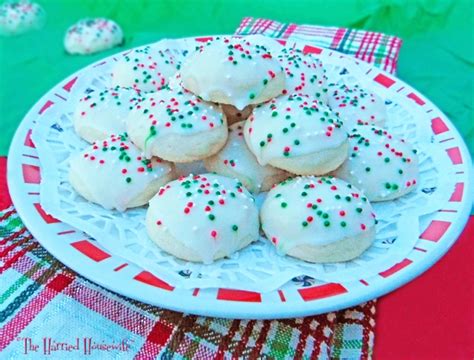 Christmas Almond Cookies Harried Housewife Blog