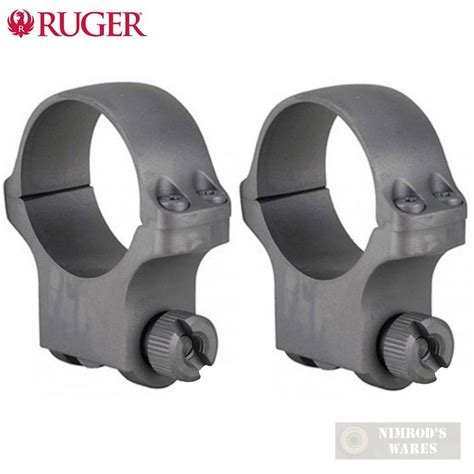 Ruger 30mm High Scope Rings 2 Hawkeye Ss Matte Finish 90319