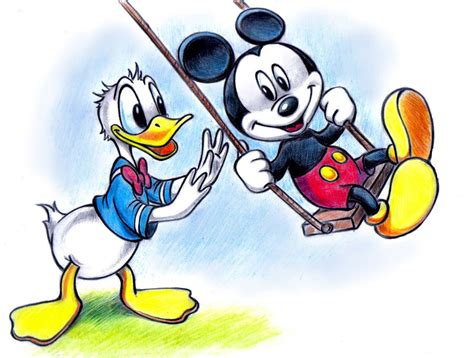 Mickey Mouse And Donald Duck By Zdrer Deviantart Com On Deviantart