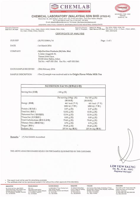 Duration of stay in malaysia 4. Malaysia Certificate | Malaysia White Coffee Manufacturer ...