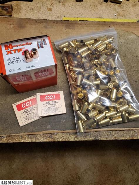 Armslist For Sale New 45acp Brass Primers Bullets