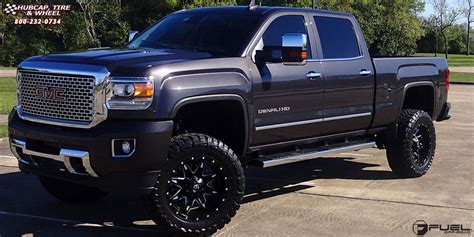 Gmc Sierra 2500 Hd Fuel Lethal D567 Wheels Black And Milled