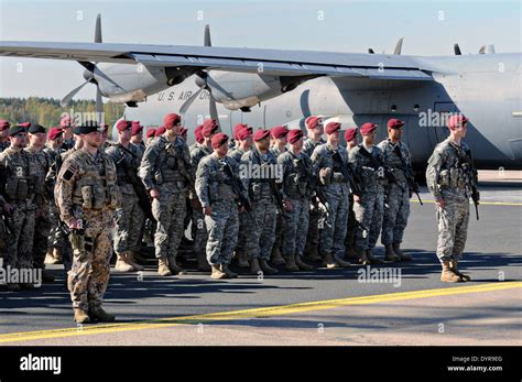 Us Army Paratroopers With The 173rd Airborne Brigade Combat Team And
