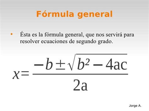 Formula General