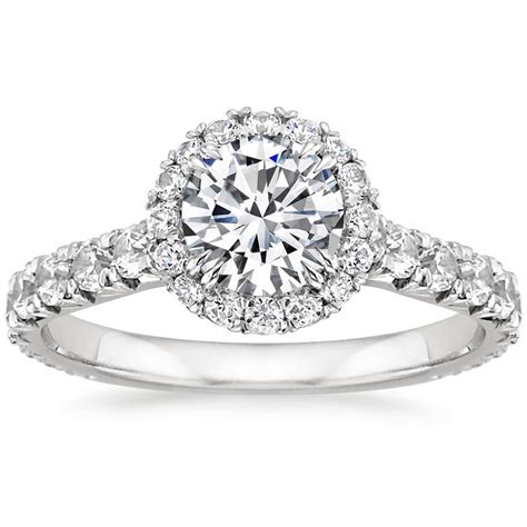 All wedding & engagement rings. 18K White Gold Sienna Diamond Ring