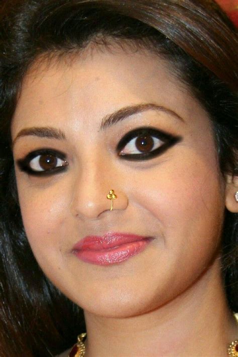 Kajal Agarwal Most Beautiful Bollywood Actress Sexy Beauty Nose Jewelry