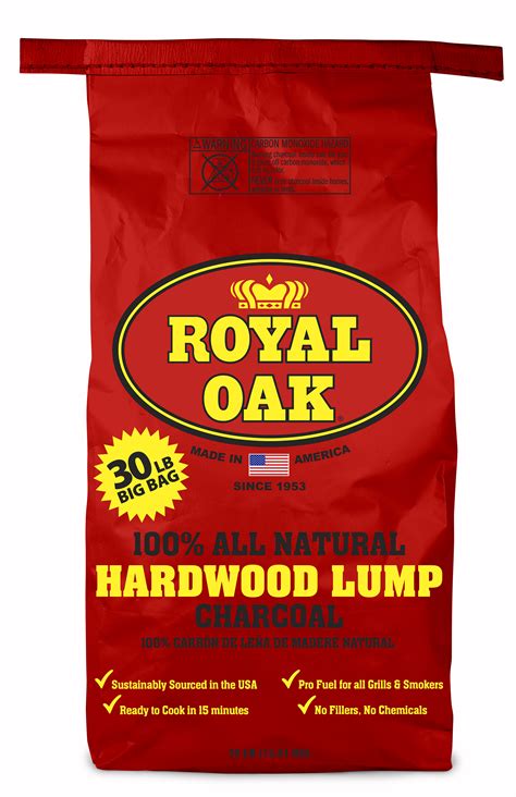 Better burning charcoal natural based wood products ⭐️premium charcoal & hardwood family owned since 1961 #bbcharcoal bit.ly/3nvtqin. Royal Oak Lump Charcoal, All Natural Hardwood Charcoal, 30 ...