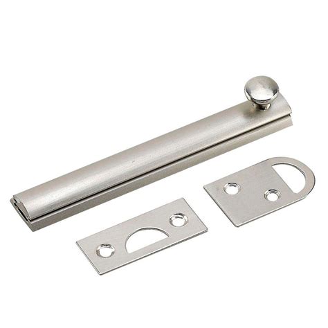 Richelieu Hardware 4 In Brushed Nickel Surface Bolt 392nbr The Home