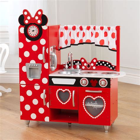 A play kitchen for kids is an excellent toy they can play with for years. KidKraft Disney Jr. Minnie Mouse Vintage Kitchen | from ...