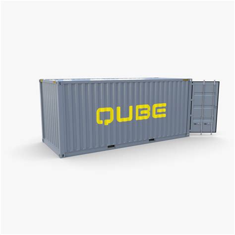 20ft Shipping Container Qube V1 3d Model By Dragosburian