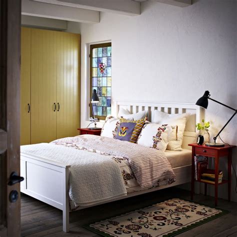 See more ideas about ikea, hemnes bed, hemnes. HEMNES Bed frame - white stain, Luröy Queen | Ikea bed ...