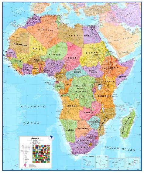 Koop Continentkaart Afrika 1 8 000 000 Voordelig Online Bij Commee