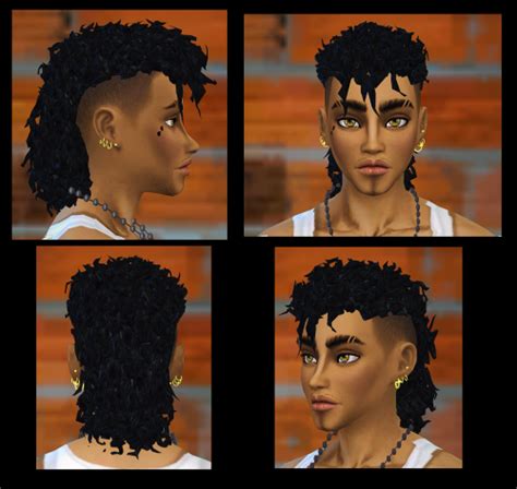 Sims 4 Male Curly Hair Alpha Image Curly Hair