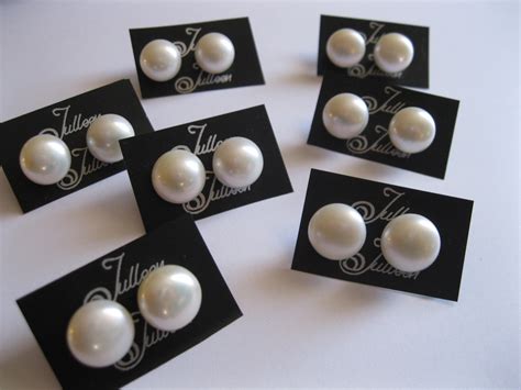 A Girl Simply Must Take Her Julleen White Pearl Earring Stud On Her