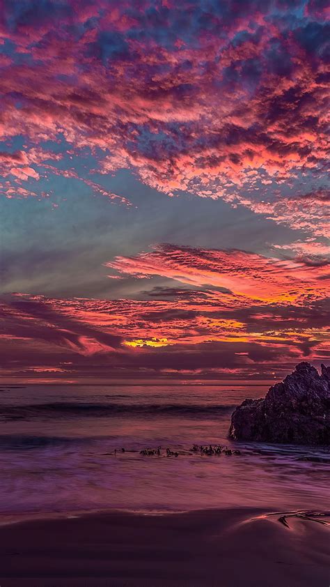Red Rock Clouds Sunset 4k Hd Wallpaper 1440x2560 With Images Sky Aesthetic Hd Nature