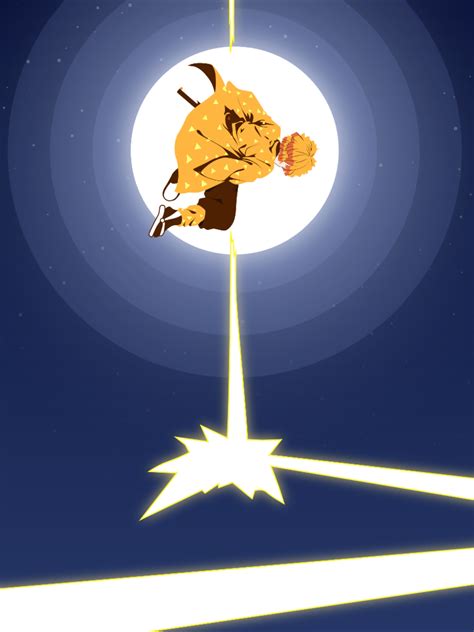 Zenitsu, Thunder Clap and Flash: Six Fold | Cool anime backgrounds