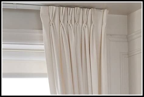 Pinch Pleat Curtains On A Track Curtains Home Decorating Ideas