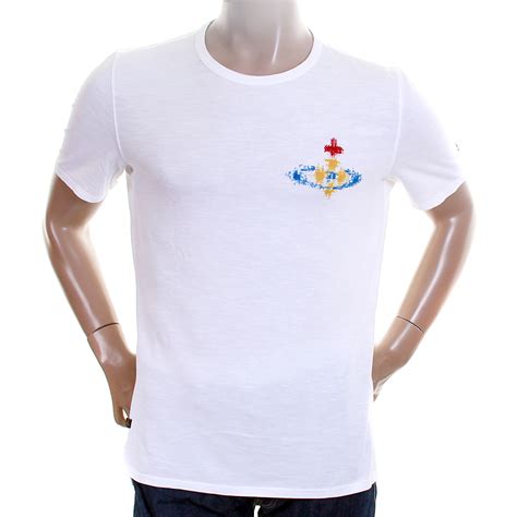 vivienne westwood anglomania mens lv93ba13 white t shirt vwst2672 at togged clothing