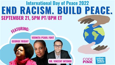 International Day Of Peace End Racism Build Peace