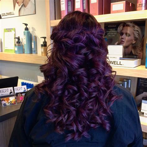 It's a bold look for sure, but one that looks amazing when braided or curled to let all the highlights and lowlights shine through. Purple Hair: How to Dye Hair in Purple | LadyLife