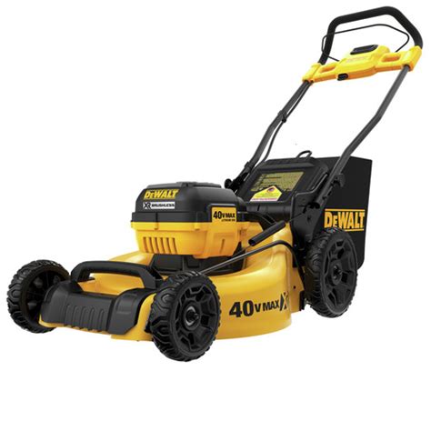 Shop cordless electric push lawn mowers top brands at lowe's canada online store. Dewalt DCMW290H1 40V MAX 3-in-1 Cordless Lawn Mower Kit