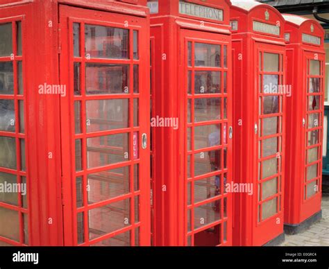 Red Telephone Boxes Stock Photo Alamy