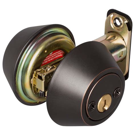 Keyed Double Cylinder Deadbolt Venetian Bronze Finish Harney Hardware