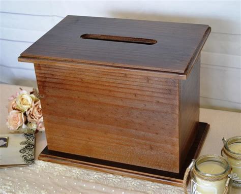 Extra Large Rustic Wooden Wishing Well Wedding Card Box Engagement