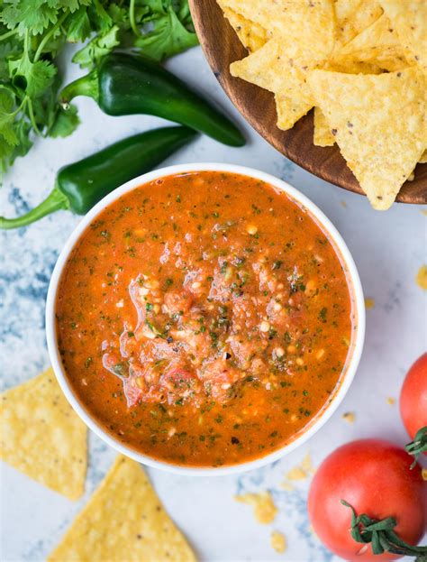 Roasted Tomato Salsa The Flavours Of Kitchen