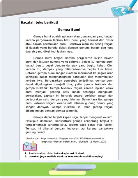 Gempa Bumi Teks Eksplanasi Adalah / Teks Eksplanasi Gempa Bumi Sumber