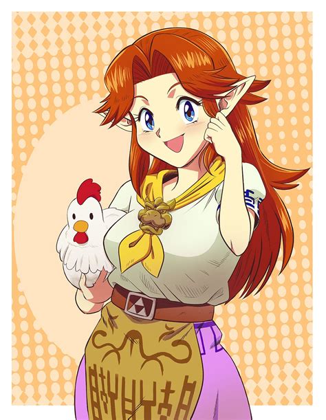 Malon And Cucco The Legend Of Zelda And More Drawn By Hecticarts