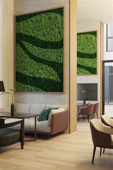 Welcoming Guests To A Natural Biophilic Experience Moss Wall Living