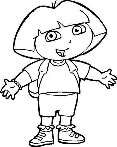 Dora Face Coloring Page Digital Dora Coloring Preschool Coloring