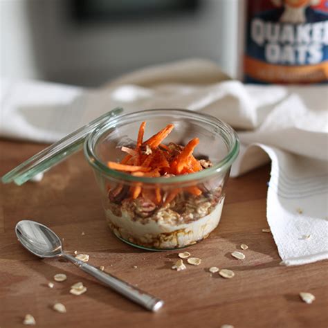 Get directions, 300 calories, nutrition info & more for thousands of healthy recipes. Carrot Cake Overnight Oats Recipe | Quaker Oats