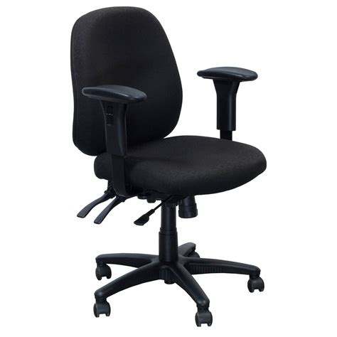 Used Mid Back Task Chair Black Pattern National Office Interiors And