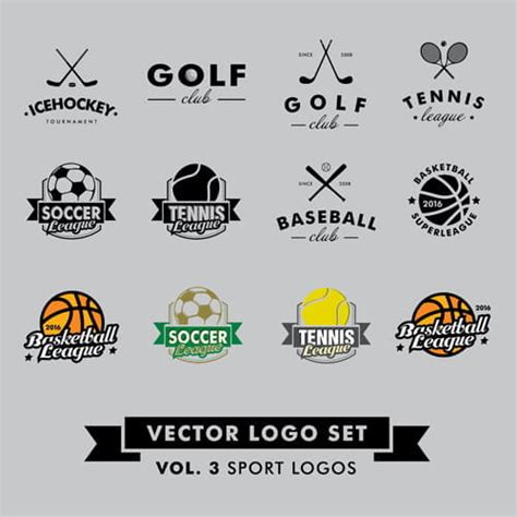 Vector Sport Logos Design Set Eps Uidownload