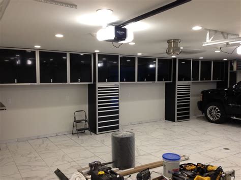 Nice quality, antique white metal medicine cabinet. garage using Moduline cabinets in Springfield IL | Garage ...