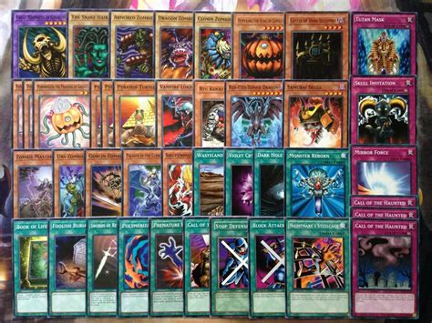 Yugioh Bonz Zombie Deck 41 Cards Call Of The Haunted Mirror Force Pumpking Anime Ebay