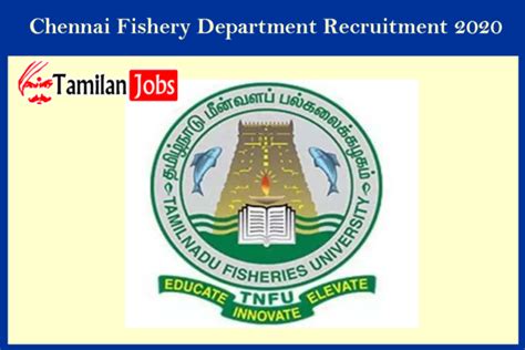 Chennai Fishery Department Recruitment 2020 Out Fisheries Assistant Jobs