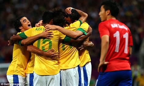 South Korea 0 Brazil 3 London 2012 Olympics Daily Mail Online