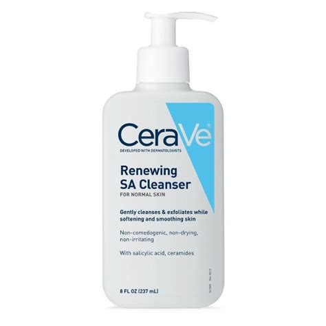 They work by helping remove dead skin cells, unclogging pores and encouraging your skin. CeraVe Renewing Face Cleanser For Normal Cleanser With ...