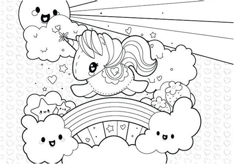 coloriage de licorne arc en ciel #ColoriageMagique di 2020